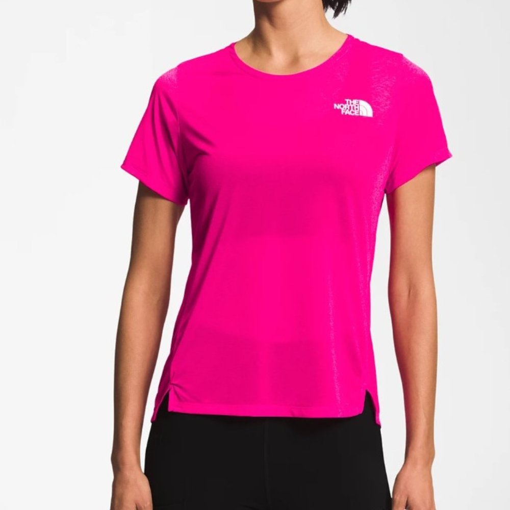 NWT North Face - Sunriser Short-Sleeve Shirt, Small, Hot Pink